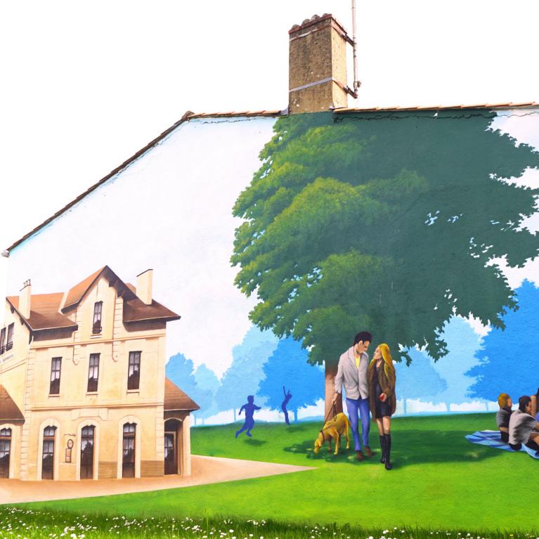 Fresque BCD place Liebertwolkwitz